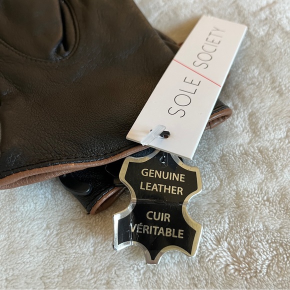 NWT Sole Society leather gloves size S - Picture 7 of 8